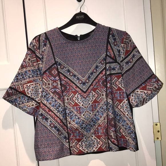 Topshop Tops - Printed Top shop blouse
